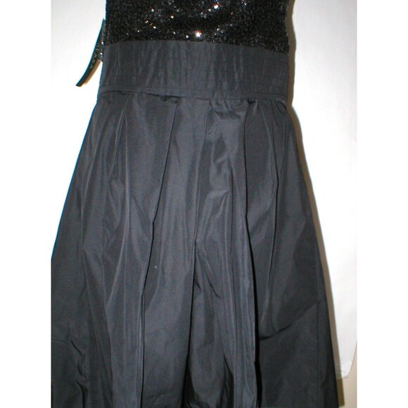 New Womens NWT Dress 14 Ralph Lauren Sequin Black Designer Strapless Strap Party - Picture 5 of 11